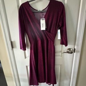 Leota dress with belt tie